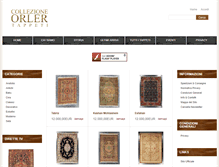 Tablet Screenshot of collezioneorlertappeti.com